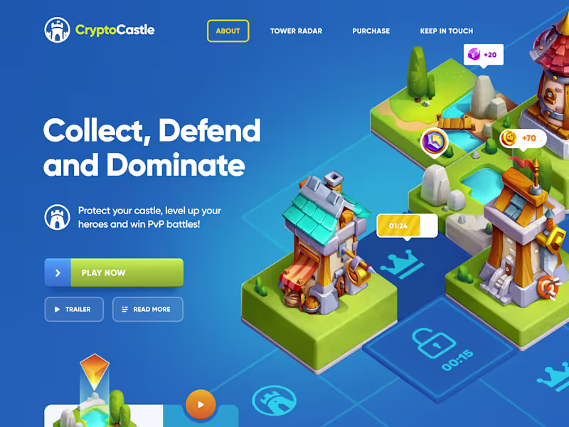 Cover image for Crypto Castle / Gaming platform / NFT