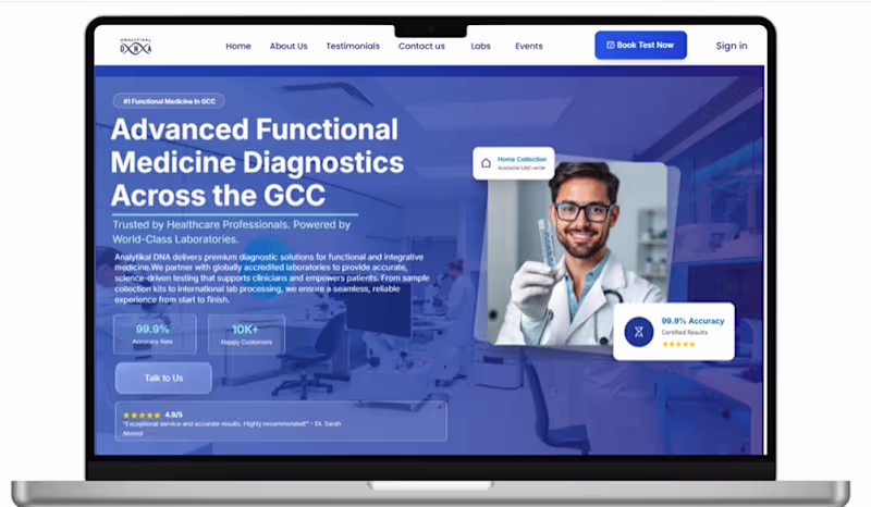 Cover image for  Analytikal DNA Website Design