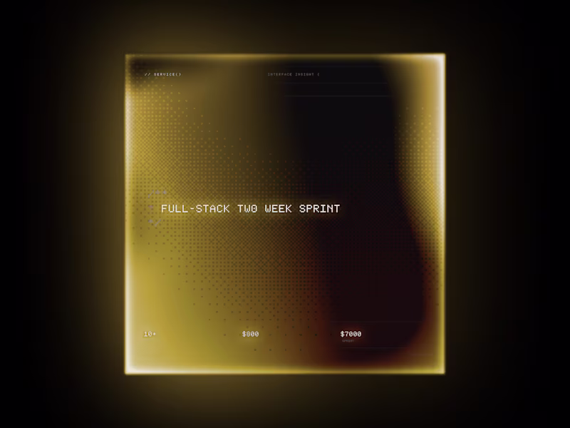 Cover image for Full-Stack Engineering (Two Week Sprint)