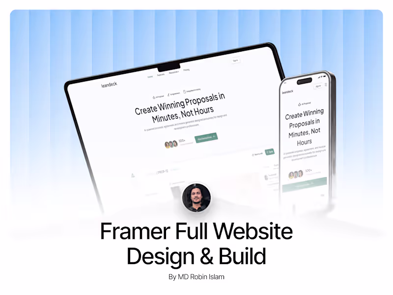 Cover image for Framer Full Website Design & Build