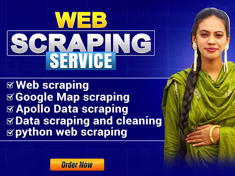 Cover image for I will scrape websites and deliver clean ready to use data