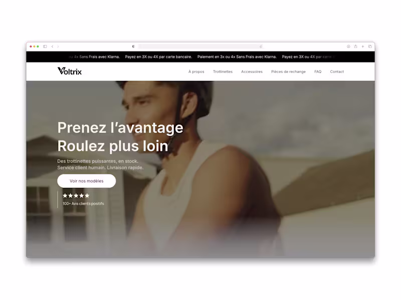 Cover image for Voltrix – Premium E‑commerce Website