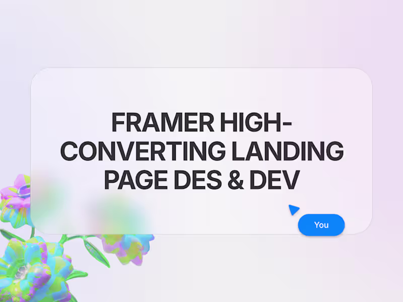 Cover image for Landing Page in Framer