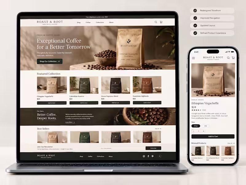 Cover image for Shopify Store Redesign