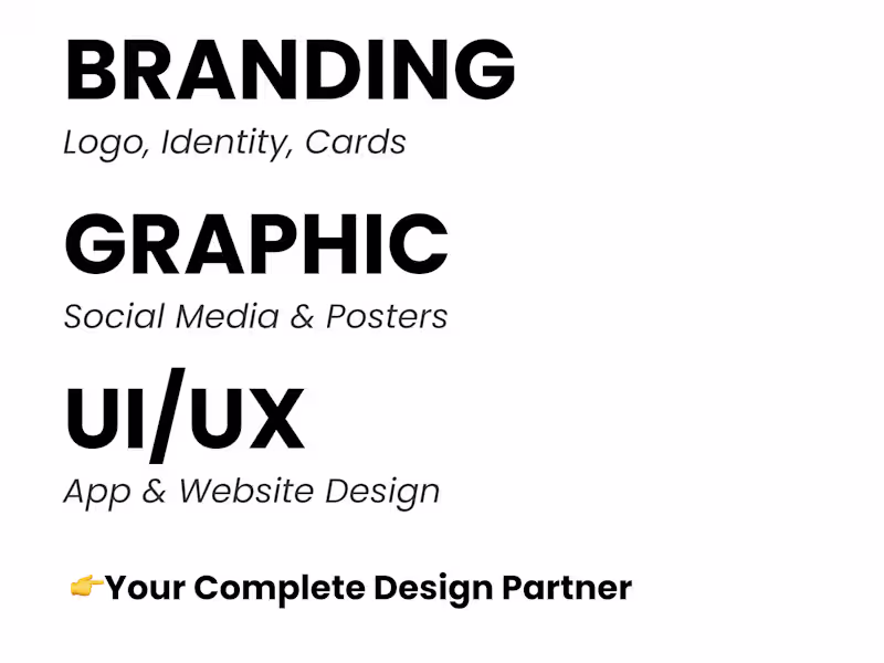Cover image for Graphic & UI/UX Designer