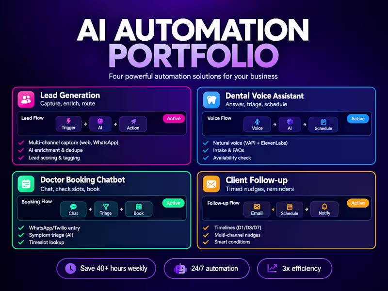 Cover image for AI Automation for Leads Chatbots