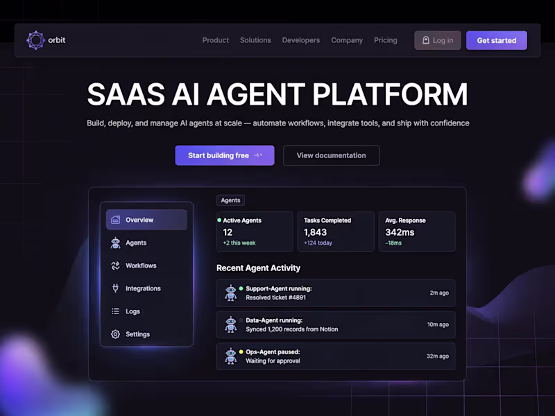 Cover image for SaaS  Platform & Dashboard UI/UX design 