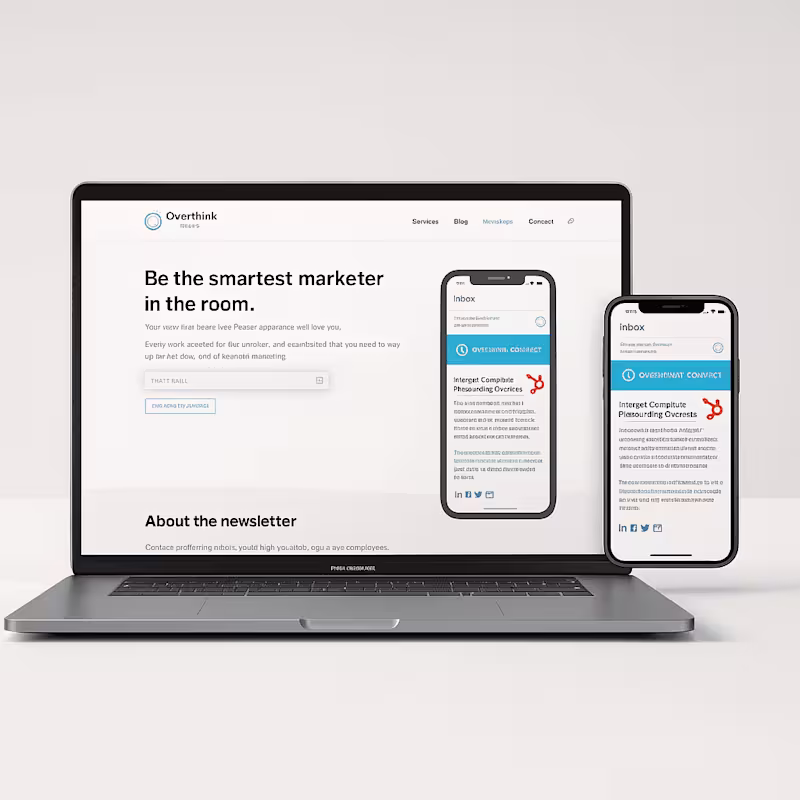 Cover image for Content Marketing Newsletter Landing Page Design