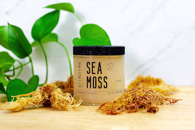 Cover image for Sea Moss & More Organics: Website & Product Photography: 