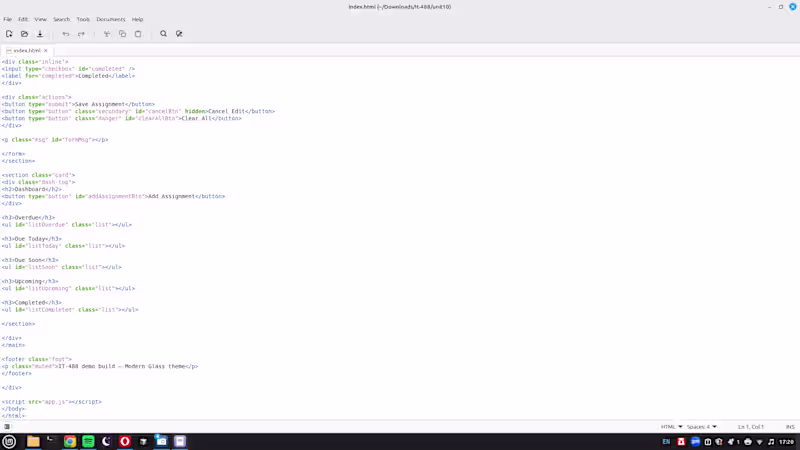 Cover image for actual html