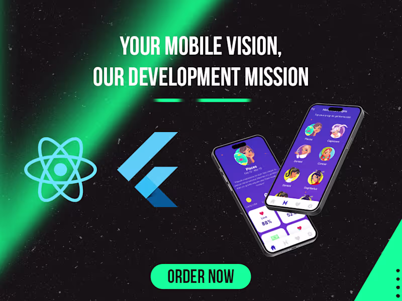 Cover image for You will get Mobile App Development both IOS/Android.