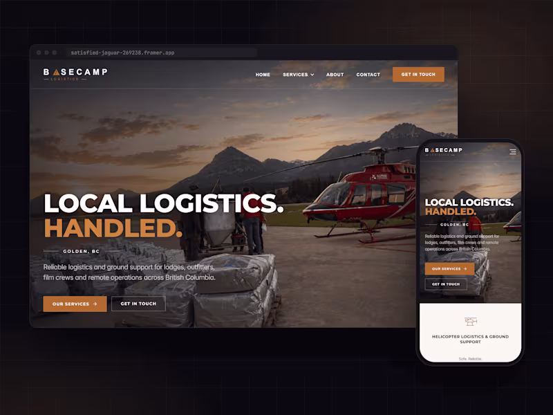 Cover image for PNG mockups → 10-page Framer site in 48h (pitch build)