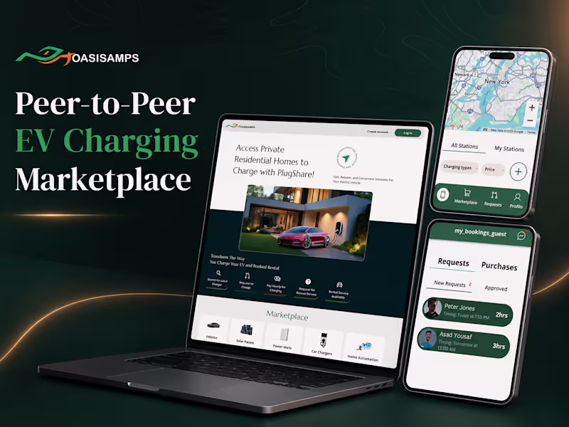 Cover image for OasisAmps — Peer-to-Peer EV Charging Marketplace