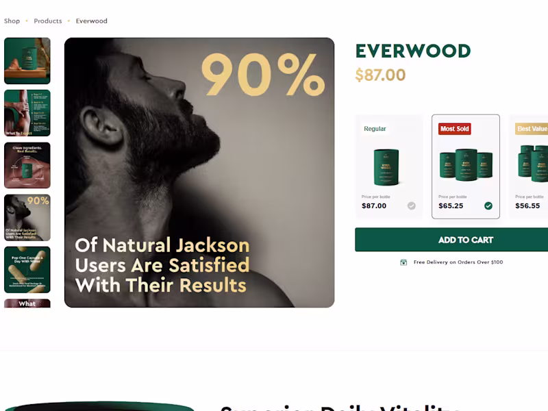 Cover image for 🏕 Natural Jackson – Shopify Subscription Store Build Develo...