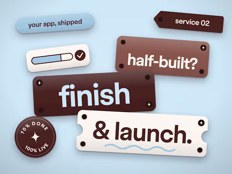Cover image for Finish & Launch Your Half-Built App