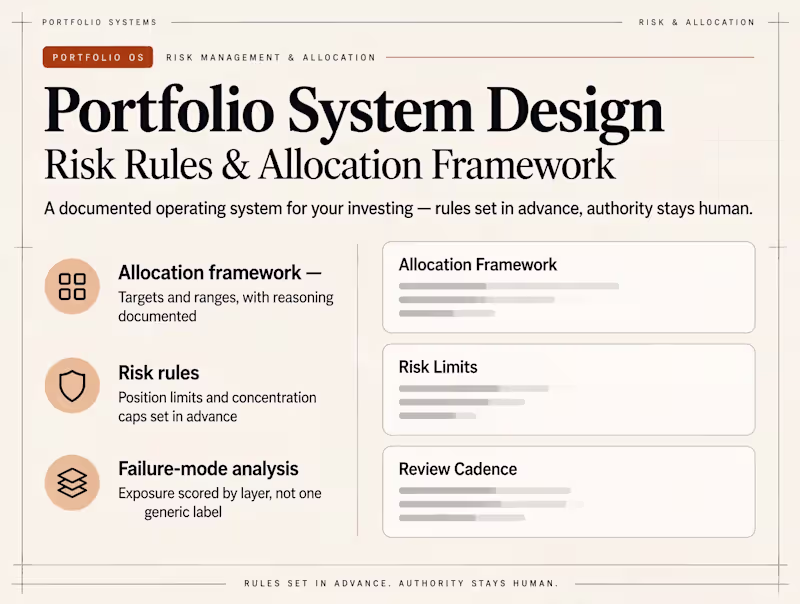 Cover image for Portfolio System Design — Risk Rules & Allocation Framework
