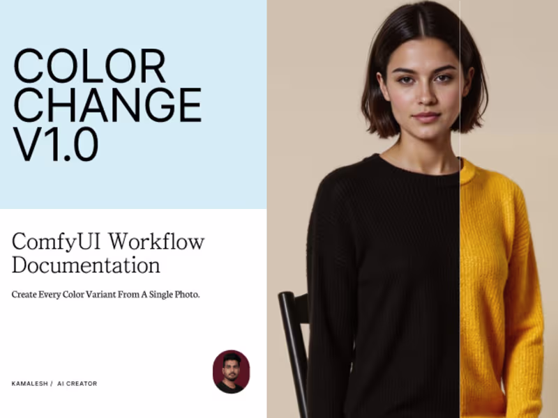 Cover image for AI Color Change V1.0 | ComfyUI