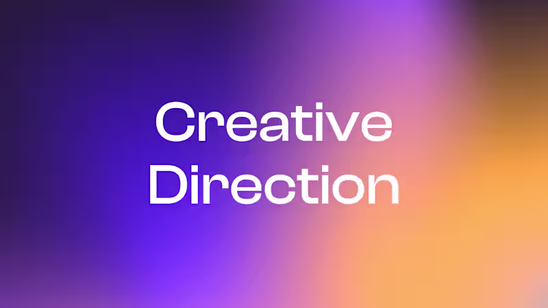 Cover image for Creative Direction – Ongoing