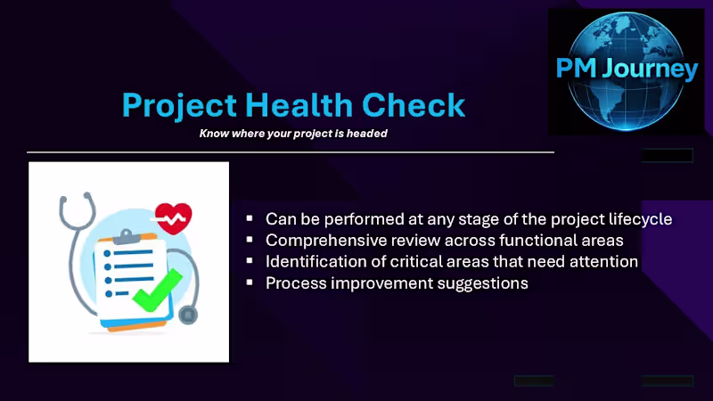 Cover image for Project Management Health Check
