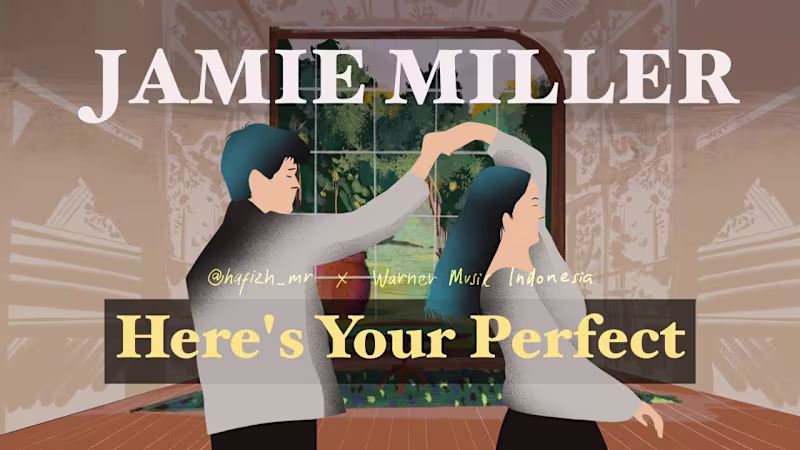 Cover image for JAMIE MILLER - HERE'S YOUR PERFECT (VISUALIZER VIDEO)