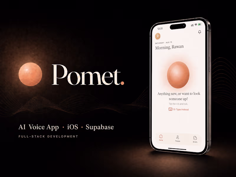 Cover image for Development of Pomet AI Memory App