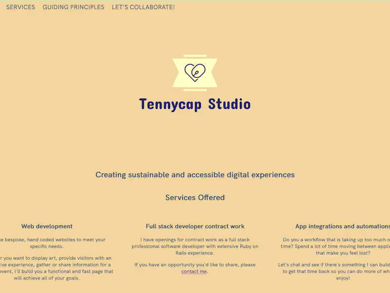 Cover image for Tennycap.studio