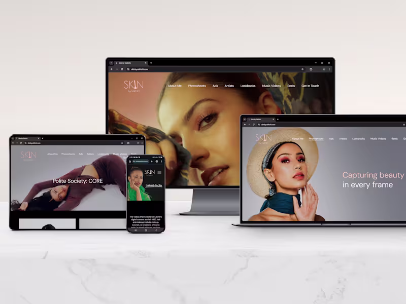 Cover image for Website Design | Makeup Artist