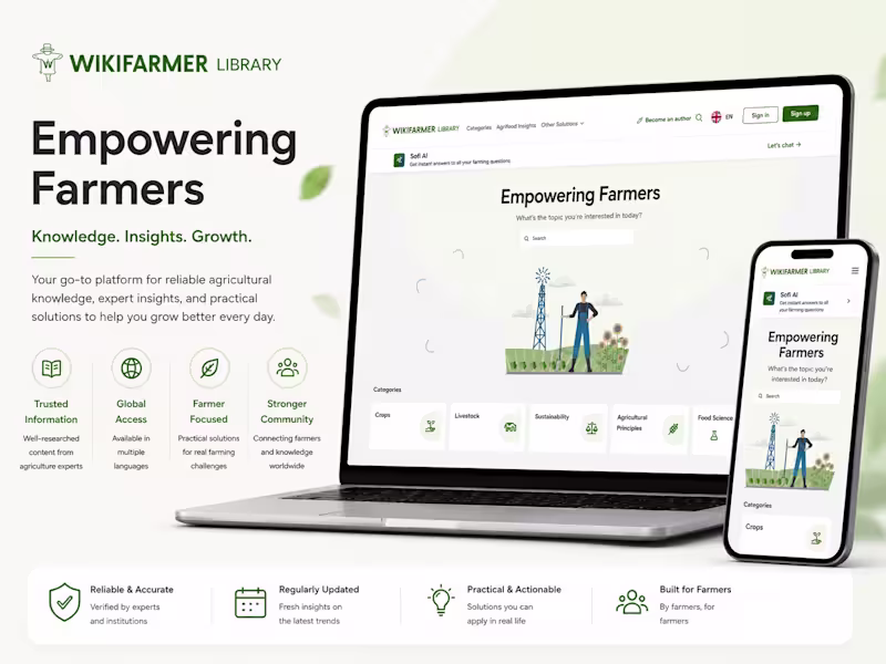Cover image for Wikifarmer needed a scalable, trust-driven