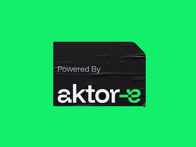 Cover image for aktor-e: the hyphen that stuck.
The