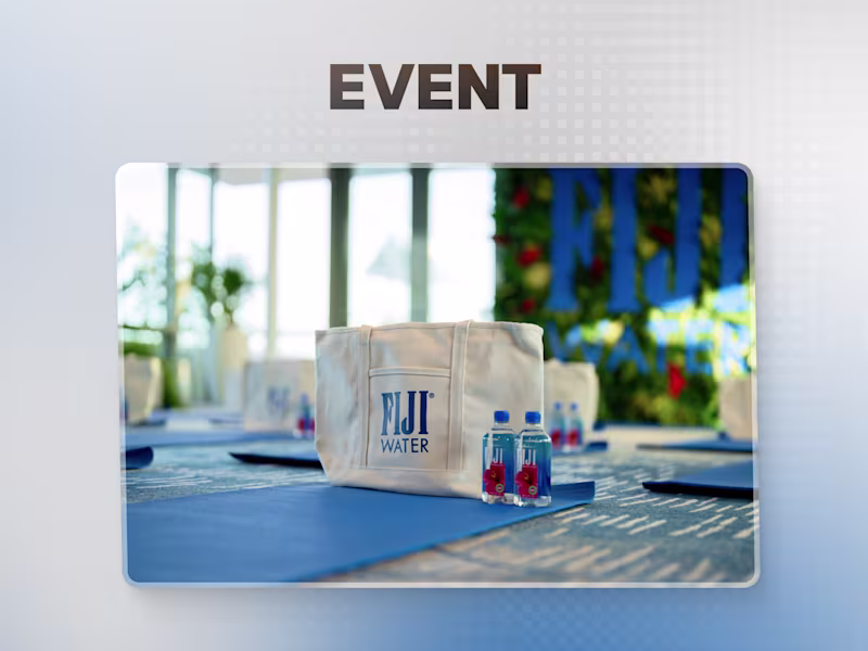 Cover image for FIJI Water — Wellness Event Design