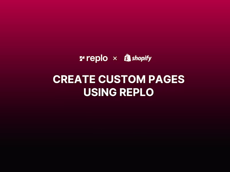 Cover image for Replo CRO Landing Pages, PDPs, Listicles & Figma to Shopify