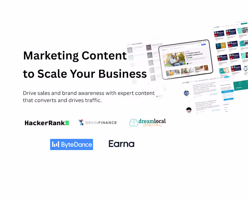 Cover image for Content & Marketing Services Retainer
