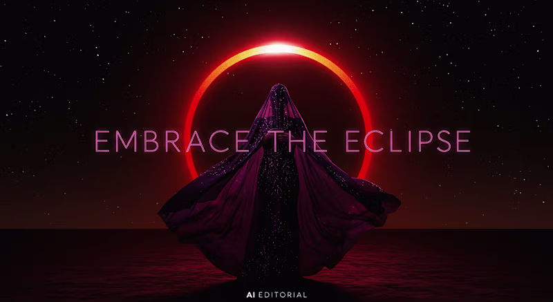 Cover image for Ai Editorial - Embrace the Eclipse :: Behance