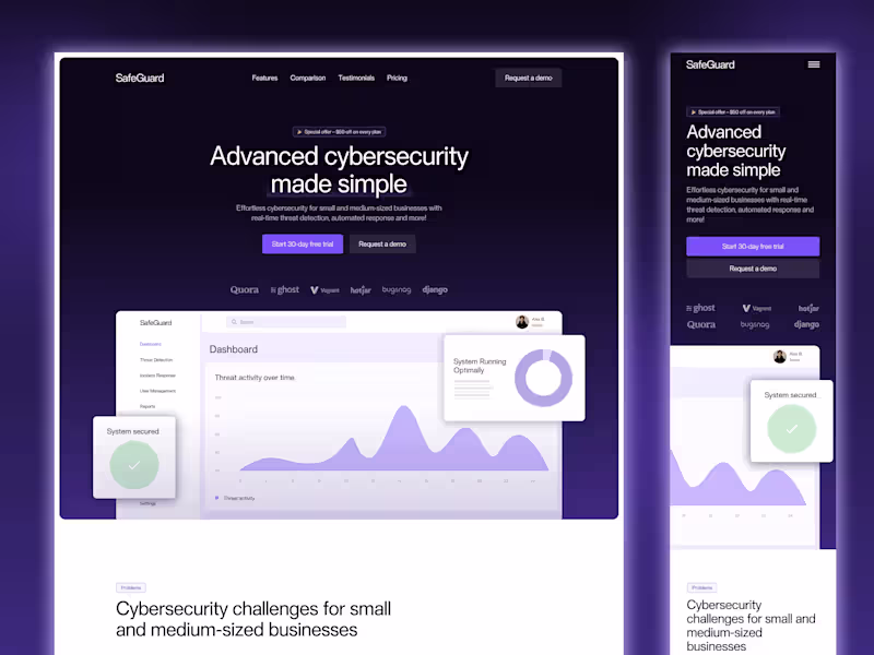 Cover image for Safe Guard - Effortless cybersecurity