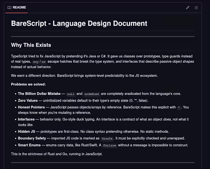 Cover image for BareScript language