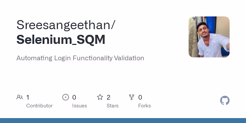 Cover image for Selenium WebDriver LMS Login Automation
