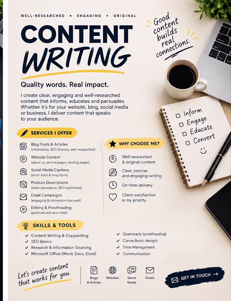 Cover image for Content creation