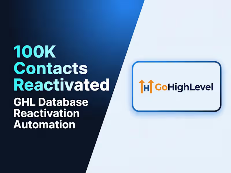 Cover image for Automated Database Reactivation for Sales Mentorship Company