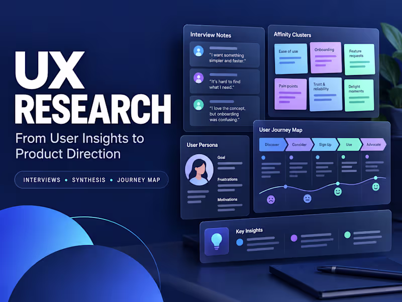 Cover image for UX Research & Product Discovery Sprint