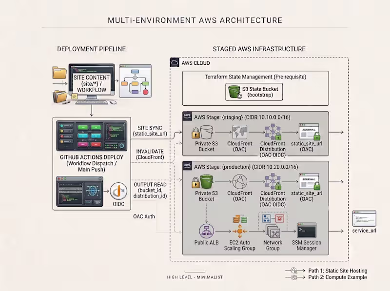 Cover image for Multi-environment AWS infrastructure with Terraform