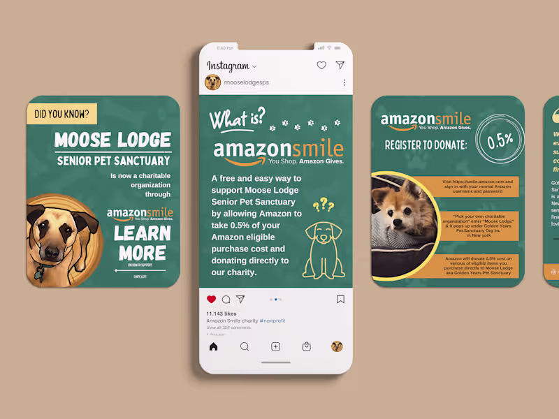 Cover image for Social Media - Supporting Moose Lodge with Amazon Smile
