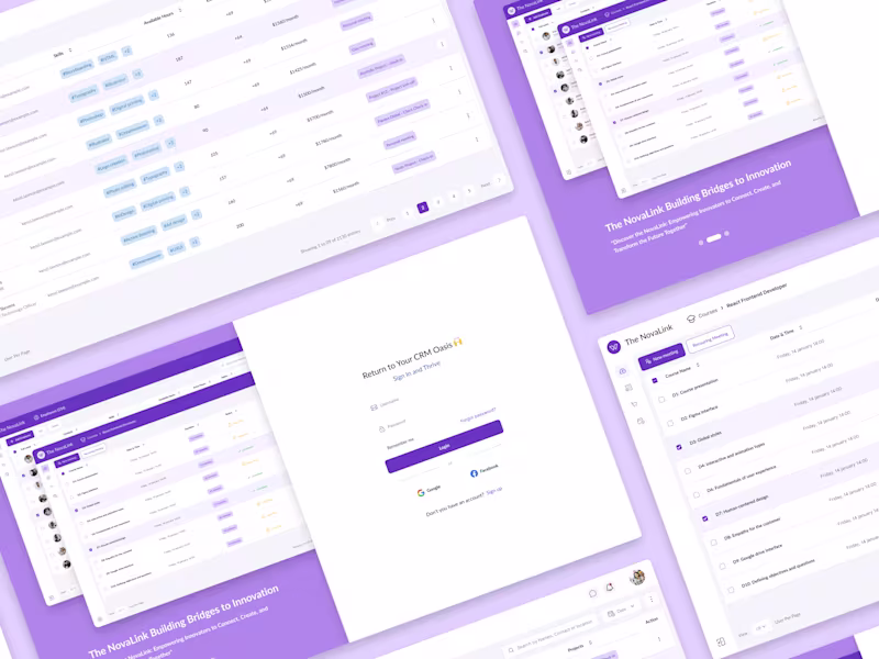 Cover image for User Friendly CRM Platform UI Design