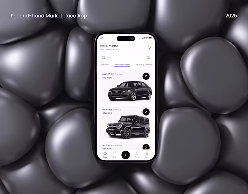Cover image for Used Car Buy & Sell Mobile App - UI/UX Case Study