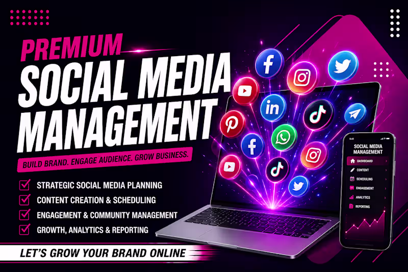 Cover image for Professional Social Media Management