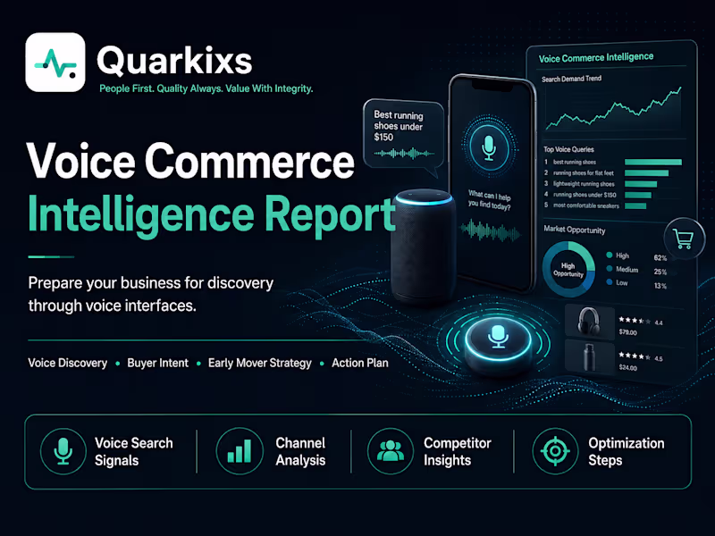 Cover image for VOICE COMMERCE INTELLIGENCE REPORT