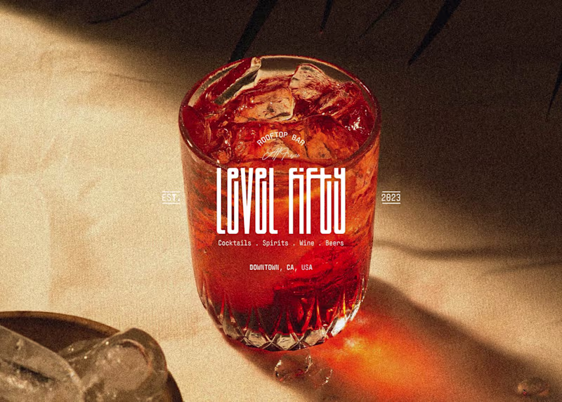 Cover image for Level Fifty - Cocktail Bar Brand Identity Design