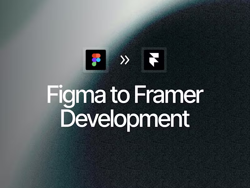 Cover image for Figma to Framer Development