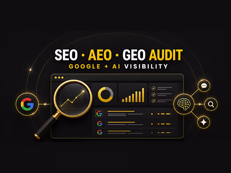 Cover image for SEO, AEO & GEO Website Audit