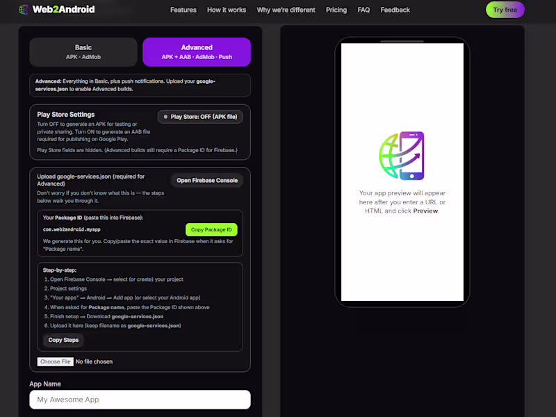 Cover image for Convert Website to Android App (APK & AAB) – No Revenue Share |…