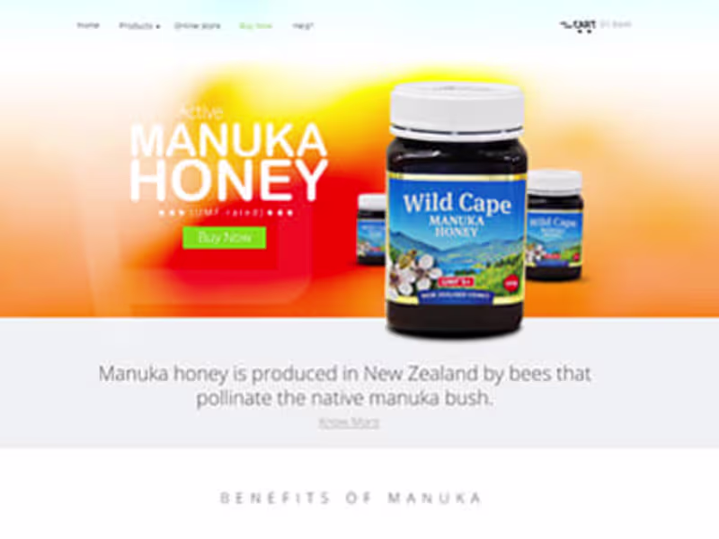 Cover image for Manuka Honey